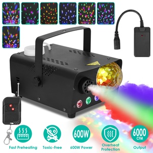 600W 6000CFM telecomando Wireless macchina nebbia RGB palla da discoteca 8 effetti di illuminazione colorati 1 pezzo per feste apparecchiature di illuminazione - Product Image 4
