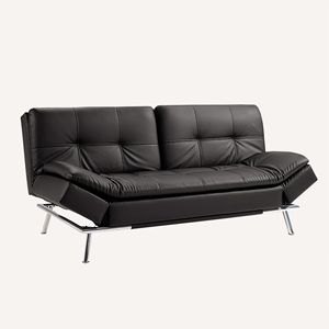 Divano Letto Futon Pieghevole Nero per Soggiorno - Product Image 1