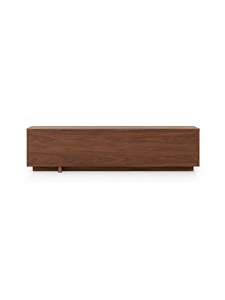 Meuble de salon scandinave moderne en bois massif avec 3 compartiments, design à panneaux plats, meuble de rangement - Product Image 5