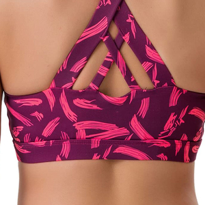 High Quality Women's Sports <b>Bra</b> with Medium Support Breathable Gym Fitness Wear Front Logo <b>Low</b> Price Yoga <b>Bra</b> Top - Product Image 5