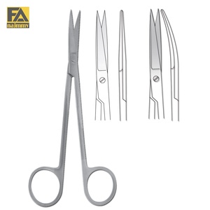 Ciseaux chirurgicaux droits et affûtés pour la chirurgie générale, certifiés CE, instrument manuel de classe I, prix de gros - Product Image 1