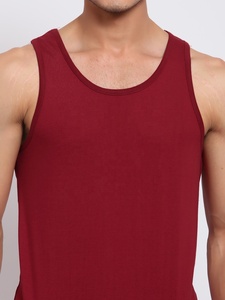 Hommes débardeur rouge maillot maillot Plus La Taille Hommes Débardeurs hommes de fitness porter sando batteur de femme sans manche d'entraînement - Product Image 5