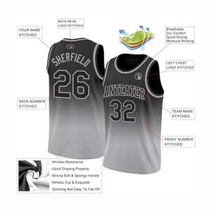 Camiseta de Baloncesto Sublimada Moderna y Casual de Alta Calidad, Transpirable, Ligera, de Poliéster, Uniforme Deportivo Personalizado para Equipos, Entrenamiento - Product Image 2