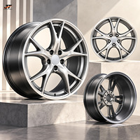 Jantes forgées 6061-T6 à 10 branches en Y, concaves, argent brillant, 18-22 pouces, 5x108 5x112 5x120 pour BMW Audi Mercedes-Benz