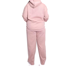 Oversized Brown Polyester Tracksuit Full <b>Zip</b> <b>Hooded</b> Crew Neck Regular Fit Casual Autumn Wear Side Pockets Breathable Lightweight - Product Image 3
