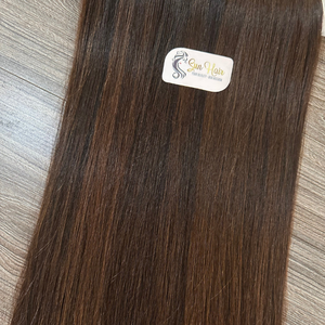 2024 Best-Seller 100% Real Remy Virgin Extensions de Cheveux Humains Naturel Droit SDD Trame Doux Lâche Vague Profonde Mixte # 1B Brun Chaud - Product Image 2