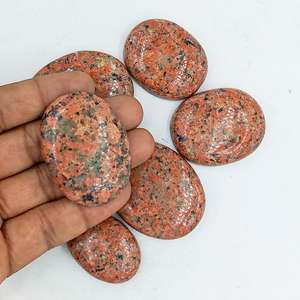 พลอยแกรนิตขัดเงาธรรมชาติทำมือ สำหรับทำเครื่องประดับ ขายส่งจำนวนมาก - Product Image 5