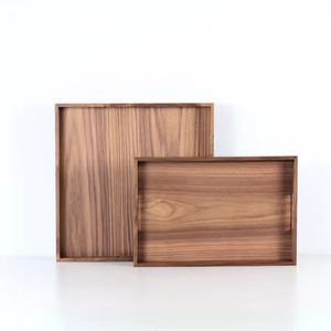 Handmade 100% Eco-Friendly Wooden <b>Tray</b> Polished Single Tier Dishwasher Safe <b>Breakfast</b> and Tableware Storage <b>Tray</b> - Product Image 1