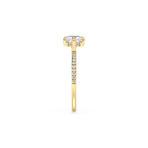 Bague solitaire en diamant cultivé en laboratoire certifié REYES IGI CVD HPHT, or massif 14 carats personnalisé, cadeau de fiançailles et de mariage, bijoux fins - Product Image 4