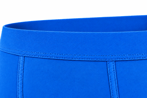 Calzoncillos bóxer azules de punto para hombre, ropa interior cómoda de tiro medio - Product Image 5