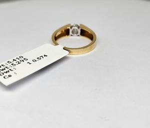 Standard Quality 5.410Gm 14K Yellow Gold Natural Brilliant Cut Luxury Solitaire Diamond Engagement <b>Ring</b> <b>Men</b> Women Rhodium Plated - Product Image 6