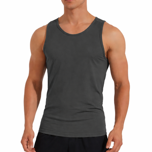 Débardeur en coton pour homme 220GSM |   Débardeur de sport sans manches |   Vêtements décontractés respirants pour l'été |   Fabricant OEM - Product Image 3