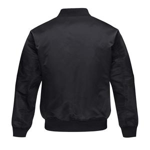 High Quality Bomber Jacket For Men Full Zip Windbreaker Warm Winter Windproof Casual Outwear Padded <b>Lined</b> <b>Coats</b> - Product Image 3