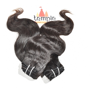 Bundle Unprocessed Indian Remy 100% Braiding Human Hair Extensions 100g Machine Double Weft <b>Polybag</b> Packaging Weave Clip-in - Product Image 3