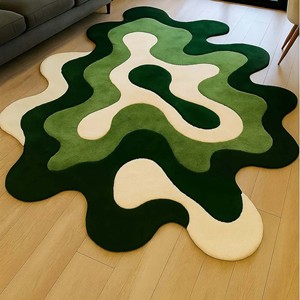 Modern Luxury Hand Tufted Wool Rug Premium Home Styling rug Contemporary Designer Artistic Statement Rug For Bedroom Home Decor - Product Image 4
