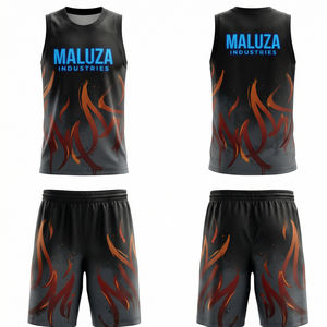 Uniforme de Baloncesto MALUZA Vandal Pro, Ropa Deportiva Personalizada para Equipos, Malla Transpirable, Tallas Grandes, Estampado - Product Image 6