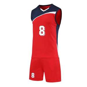 Uniforme de Voleibol Personalizado para Hombre, 100% Poliéster, Producto de Venta Caliente, Diseño Moderno, Uniforme de Voleibol Sostenible - Product Image 2