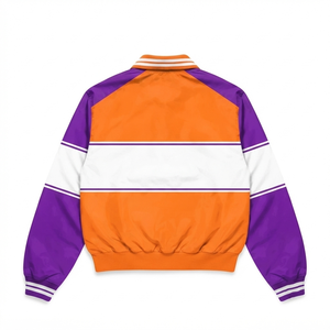 Premium 120 GSM Polyester Windbreaker <b>Jacket</b> Orange Purple White <b>Waterproof</b> Breathable <b>Winter</b> Men's High Street Style - Product Image 2