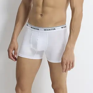 High Quality Men's Classic Solid Cotton Stretch Boxer Shorts European Style Wooster-009 Adult Underwear