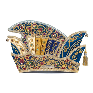 Gorra de Carnaval Tradicional al por Mayor con Borla y Bordado a Máquina para Disfraces de Carnaval - Product Image 6