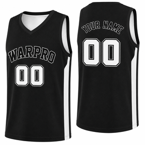 Camiseta de Baloncesto Warpro, Cuello en V, Sin Mangas, Malla Transpirable, Impresión Sublimada, Unisex, Ropa Deportiva para Adultos - Product Image 1
