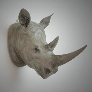 Decoración de Pared con Cabeza de Animal 3D Hecha a Mano en Aluminio, Diseño Moderno, Paquete de Varias Piezas - 21x17x36cm (8x7x14 pulgadas) - Product Image 2