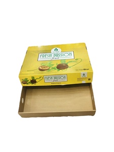 Advantageous 25*25*5cm 3-Layer Passion Fruit Shipping Corrugated Cardboard Folding Rigid Boxes Agriculture Use Air Sea Express - Product Image 5
