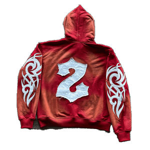 Fabricants d'ensembles de sweats à capuche personnalisés, ensemble de jogging ajusté en coton brodé 500 GSM pour hommes, vêtements de sport de haute qualité - Product Image 3