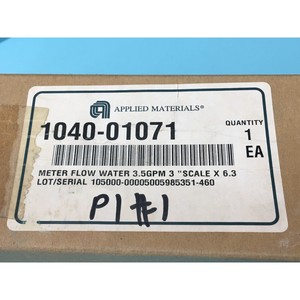 AMAT 1040-01071 <b>METER</b> <b>FLOW</b> <b>WATER</b> 3.5GPM 3 "SCALE X - Trusted Global Legacy Semiconductor Equipment and Parts at - Product Image 5