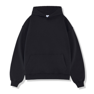 Sweat-shirt à capuche surdimensionné personnalisé pour homme, couleur unie, 100 % coton French Terry, avec poche, décontracté, pour l'automne - Product Image 4