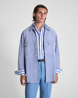 Veste safari en daim pour homme, coupe ample, col rabattu, poches, respirante, fourrure de mouton, style streetwear, longueur normale, automne