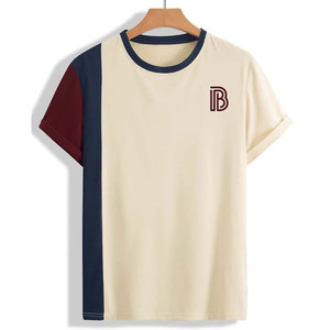 เสื้อยืดคอตตอน 100% ดีไซน์ใหม่ล่าสุด สไตล์สตรีทแวร์ พิมพ์โลโก้ตามสั่ง ทรงหลวม ราคาส่ง สำหรับผู้ชาย - Product Image 1