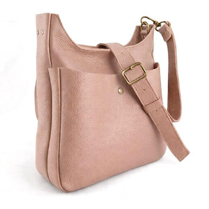 Sac à bandoulière en cuir véritable bleu marine, design à sangle unique, fermeture à bouton, toutes saisons, usage quotidien, imperméable, sac à main en cuir pour femmes - Product Image 2