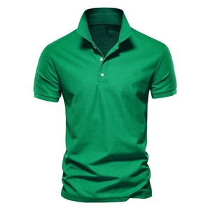 เสื้อโปโลของผู้ชายผ้าคอตตอนมีลายเข้ารูปและสีต่างๆมีให้เลือก100% - Product Image 4