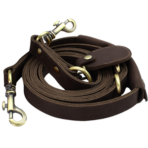 Laisse pour chien en cuir robuste, design personnalisé, best-seller en ligne, crochet en acier inoxydable de qualité supérieure - Product Image 1