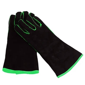 Guantes de Soldador de Cuero Vacuno Reforzado, Protección Industrial de Seguridad Laboral, Resistentes al Fuego, Duraderos, Anti-Calor y Chispas - Product Image 3