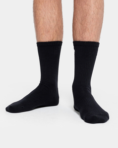 2026 Custom Made Men's <b>Black</b> Ankle <b>Socks</b> Spandex Anti-Slip Casual Breathable Knitted Solid Color Sports Winter Standard - Product Image 3