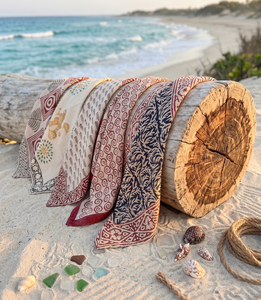 Pañuelo de algodón ecológico con estampado a mano al por mayor, pañuelo para el pelo, pañuelo para el cuello, pañuelo estampado, pañuelo para la cabeza, pañuelo de moda con diseño Paisley - Product Image 5