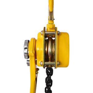 Heavy Duty 1 1/2 Ton 3300LBS Capacity Electric <b>Hoist</b> 5 FT Chain with Ratchet Lever Chain Block Lift P - Product Image 4