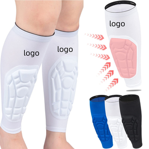 Protège-tibias de football en EVA rembourrés pour enfants et adultes, avec manchons de compression pour mollets, pour le soutien des périostites tibiales au football - Product Image 1
