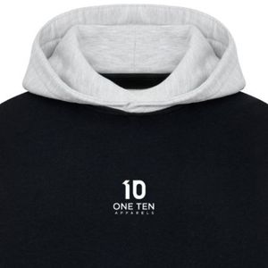 เสื้อฮู้ดดี้สองสีแบบหนา ผ้าฝ้ายฟลีซ สไตล์สตรีทแวร์ รับผลิตแบบ OEM ODM ขายส่งจำนวนมาก - Product Image 3
