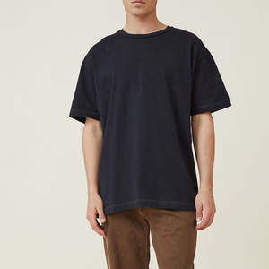 เสื้อยืดคอกลมทรงบ็อกซ์ฟิต ผ้าหนา ยับยาก สำหรับผู้ชาย ขายส่ง เสื้อยืดทรงบ็อกซ์ฟิต ระบายอากาศได้ดี เสื้อยืดวินเทจสำหรับผู้ชาย - Product Image 2