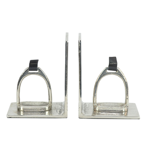 Porte-livres en forme d'étrier de cheval argenté, articles cadeaux d'affaires, décoration de bureau, porte-livres décoratif, porte-livres faits à la main, organisateur de magazines - Product Image 5