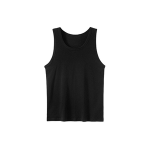 Maillot de basket-ball jaune personnalisé GURUNA-Z-INDUSTRY pour homme, col rond, sans manches, 100% coton, impression sérigraphique, respirant - Product Image 2