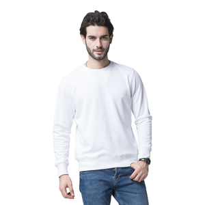 Pull à col rond pour homme, coupe classique, streetwear décontracté, sport, uni, 100% coton, séchage rapide, impression personnalisée du logo OEM - Product Image 2
