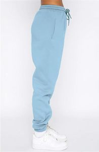Ensemble de survêtement bleu clair à capuche pour femme, décontracté, couleur unie, manches longues, avec cordon de serrage et poches latérales - Product Image 3