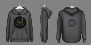 Sudadera con Capucha Personalizada con Signo Zodiacal para Hombre y Mujer, Sudadera con Gráfico Astrológico, Sudadera Informal de Algodón y Felpa - Product Image 4