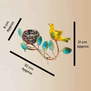 Indian Exporter Rustic Bird <b>Nest</b> <b>Candle</b> Holder Eco-Friendly Home Decor for Cozy & Romantic Ambience for Diwali - Product Image 4