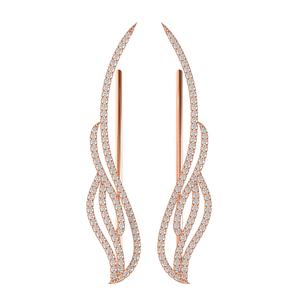 ต่างหูเพชร14K สีทองผลิตจากผู้ผลิตผู้ส่งออกจาก Metarock Jewels - Product Image 1