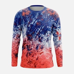 Camisa de Pesca de Manga Larga para Hombre, Estampado por Sublimación, Protección Solar UPF 50, Secado Rápido, Poliéster, Cuello Redondo, Ropa de Pesca - Product Image 6
